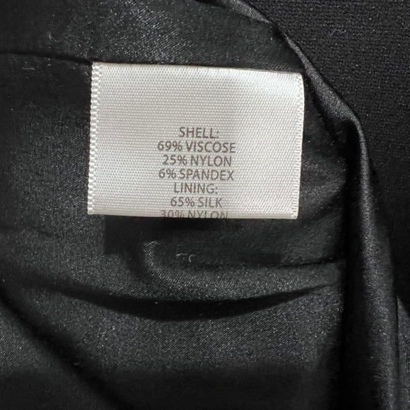 Eileen Fisher Black Sleeveless Dress Italian Fabric Career Party Basic - Picture 5 of 8